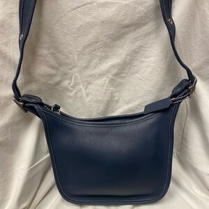 Vintage Coach Janice Legacy 9950 Leather Crossbody-Navy